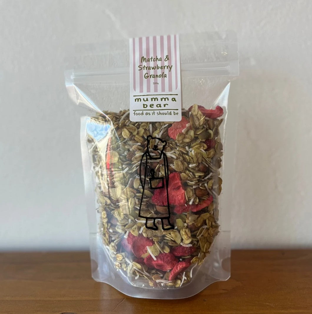 Mumma Bear Matcha & Strawberry Granola - 600g